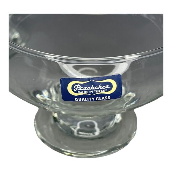 Vintage Pasabahce Turkey Clear Quality Glass Sherbet Ice Cream Bowls - Set of 4 - Picture 2 of 7